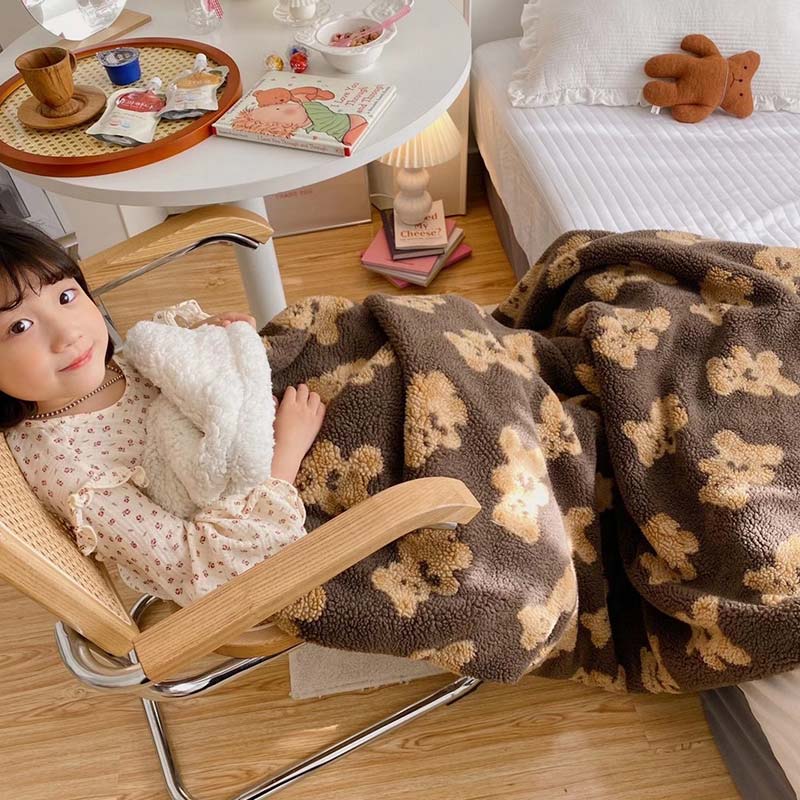 Ownkoti Cute Bear Reversible Throw Blanket - image 4