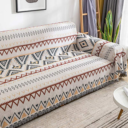 Ownkoti Indian Geometric Blanket Reversible Sofa Cover - image 4