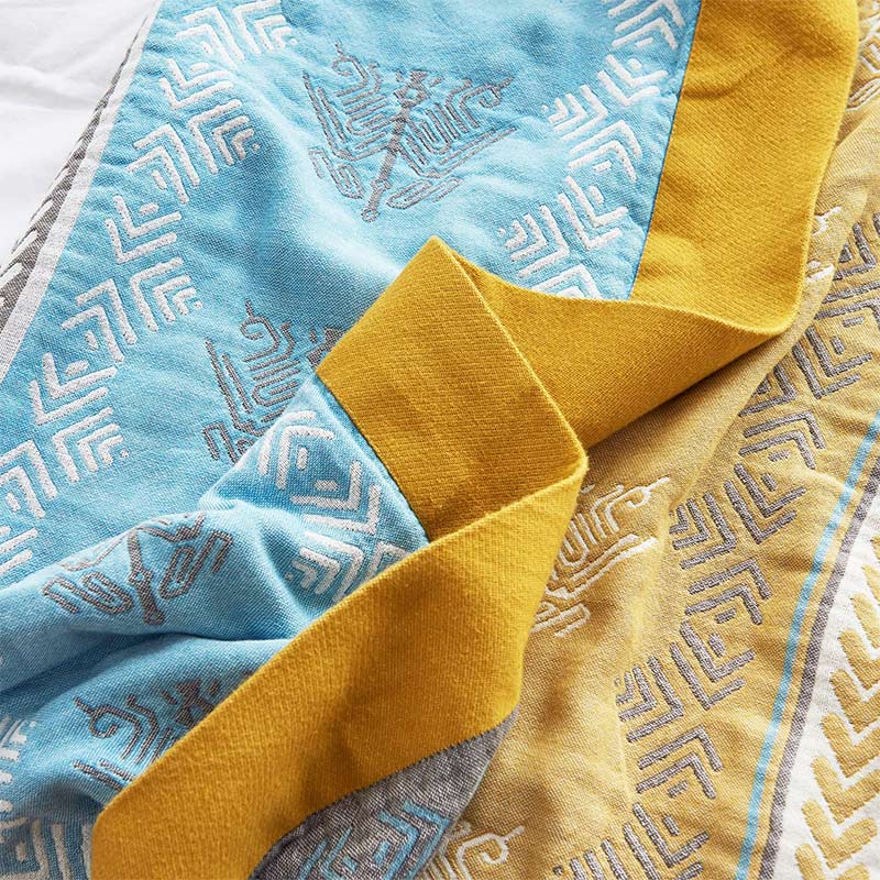 Ownkoti Cotton Wheat Ear Print Reversible Blanket - image 9