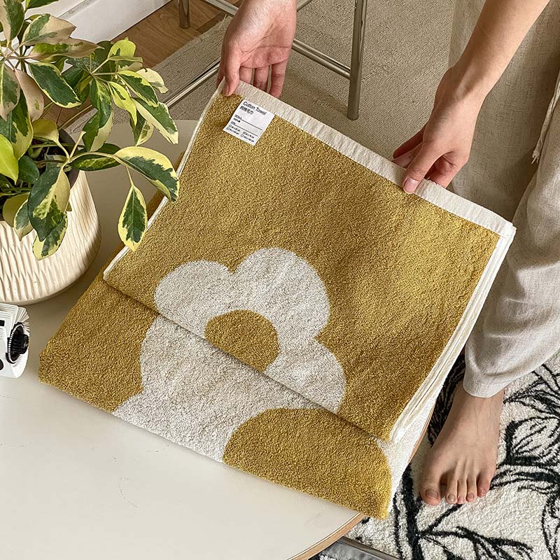 Flower Breathable Cotton Soft Towel - image 4
