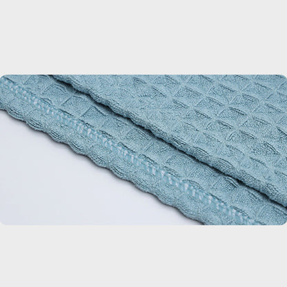 Waffle Weave Button Hair Drying Towel - image 6