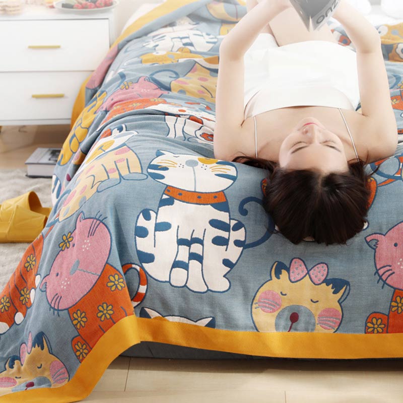 Ownkoti Cute Animal Cartoon Reversible Cotton Quilt - image 6