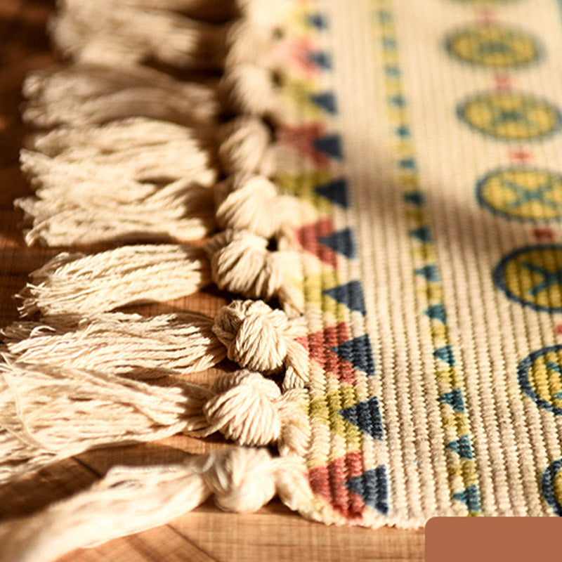 Ownkoti Bohemian Pattern Weave Entryway Tassels Rug - image 3