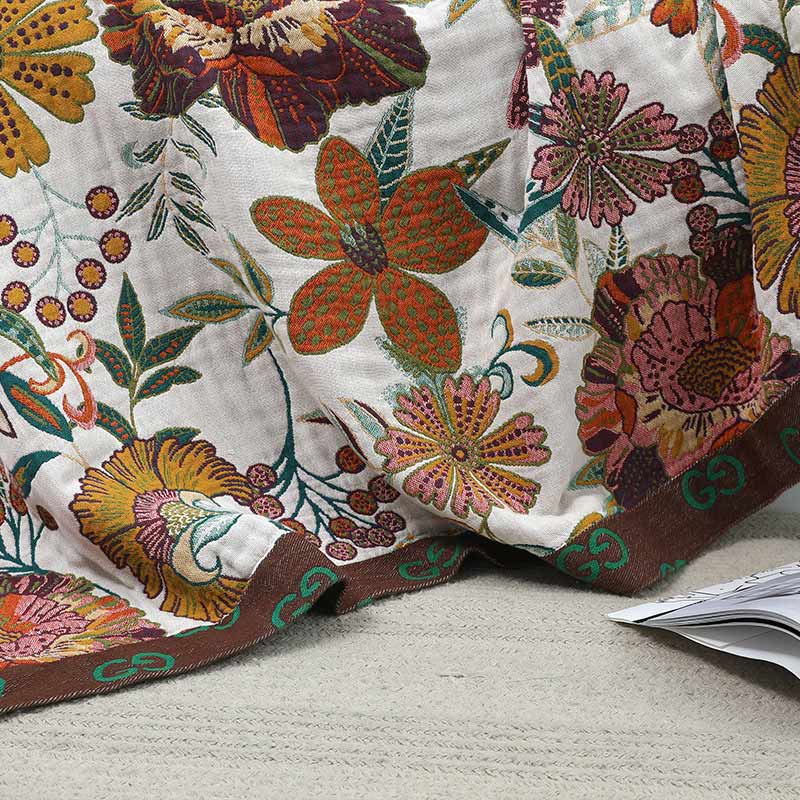 Ownkoti Luxuriant Flower Cotton Reversible Soft Quilt - image 8