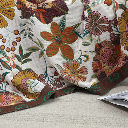 Ownkoti Luxuriant Flower Cotton Reversible Soft Quilt - image 8