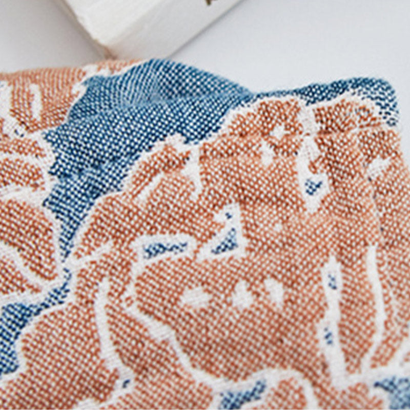 Ownkoti Flower Printed Cotton Decorative Pillow Towel (2PCS) - image 7