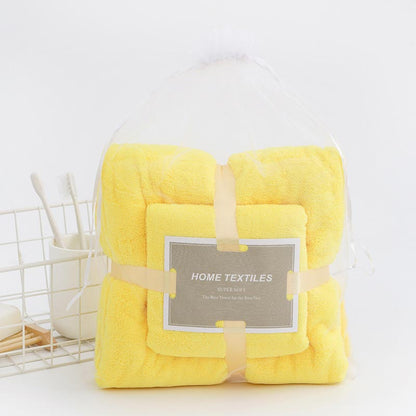 Ownkoti Pure Color Bathroom Towel Bath Towel - Yellow - image 23