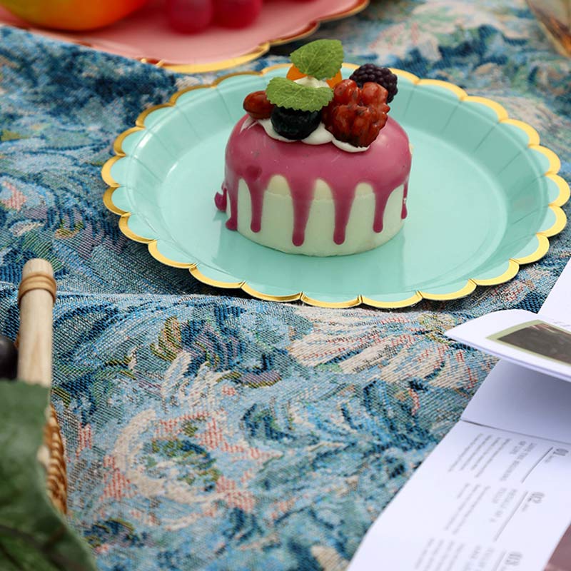 Oil Painting Style Flower Picnic Blanket - image 3