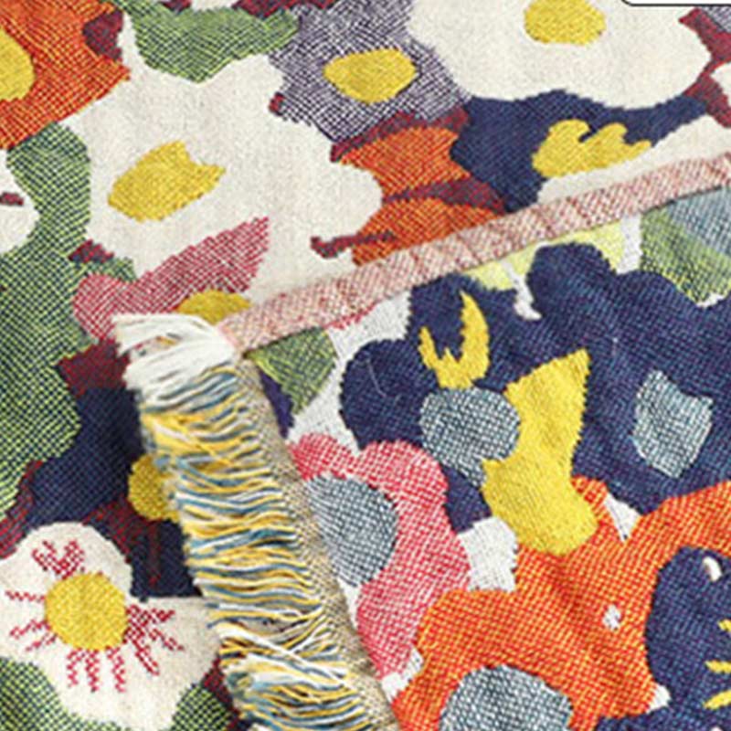 Ownkoti Rustic Flower Reversible Cotton Soft Quilt - image 9