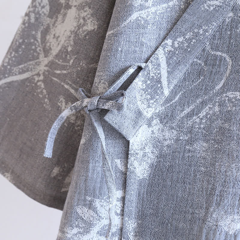 Jacquard Ink Painting Comfy Bathrobe Pajama - image 6