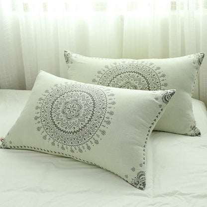 Mandala Cotton Pillow Cover Button Pillowcases (2PCS) - image 1