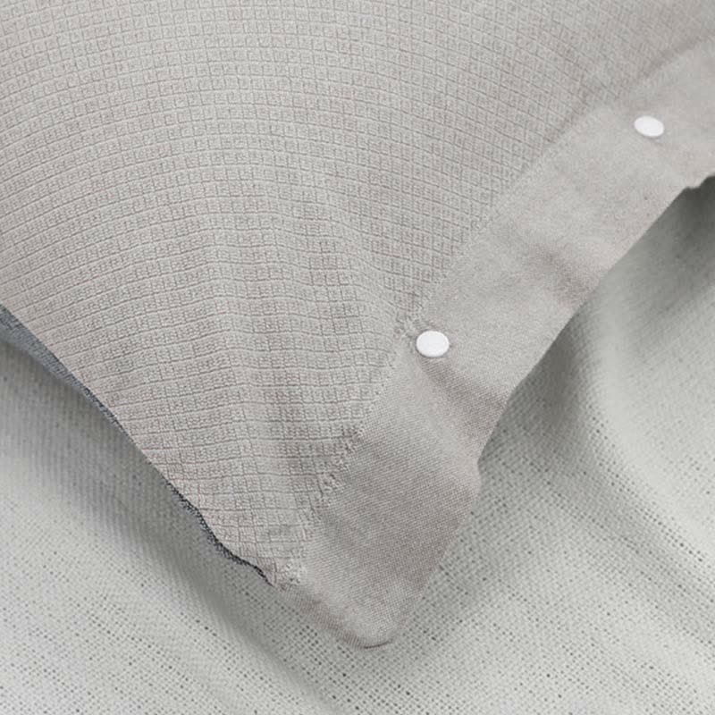 Simple Pure Color Button Cotton Pillowcase (2PCS) - image 6