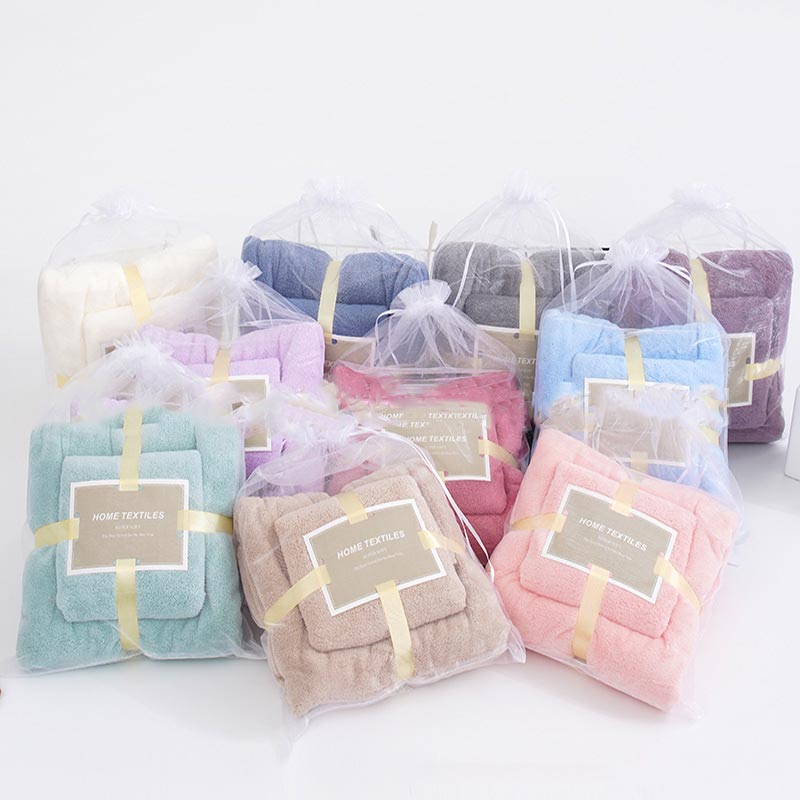 Ownkoti Pure Color Bathroom Towel Bath Towel - image 2