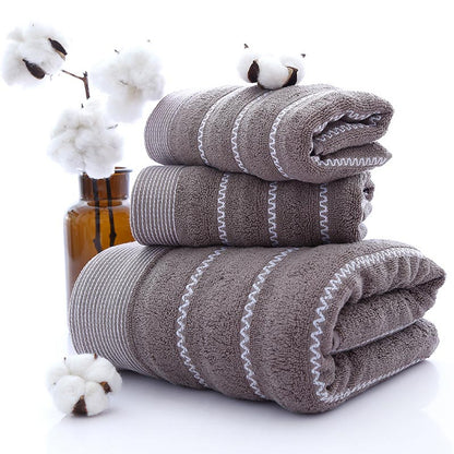 Ownkoti Striped Bath Towel Bathroom Towel Set - image 7