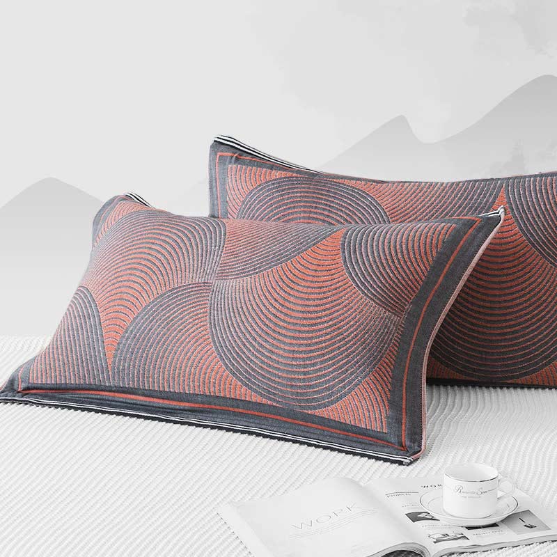 Ownkoti Circle Stripe Breathable Pillow Towel (2PCS) - image 6