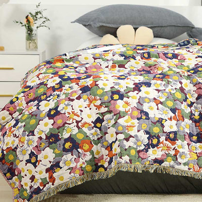 Ownkoti Rustic Flower Reversible Cotton Soft Quilt - image 3