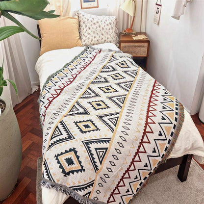 Ownkoti Indian Geometric Blanket Reversible Sofa Cover - image 6