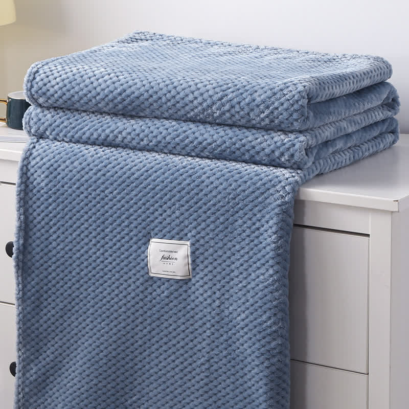 Modern Lightweight Soft Throw Blanket - Dark Blue - Queen - image 7