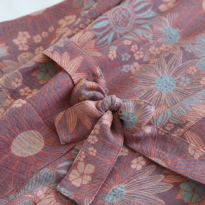 Floral Comfy V-neck Home Sleep Bathrobe - image 6