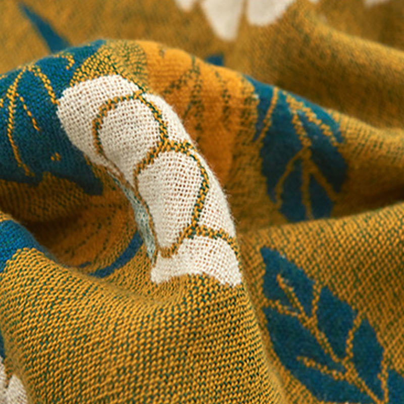 Ownkoti White Flower Pattern Pillow Towel Cotton (2PCS) - image 7