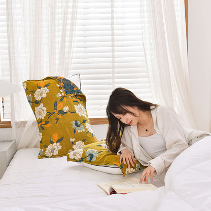 Ownkoti White Flower Pattern Pillow Towel Cotton (2PCS) - image 4