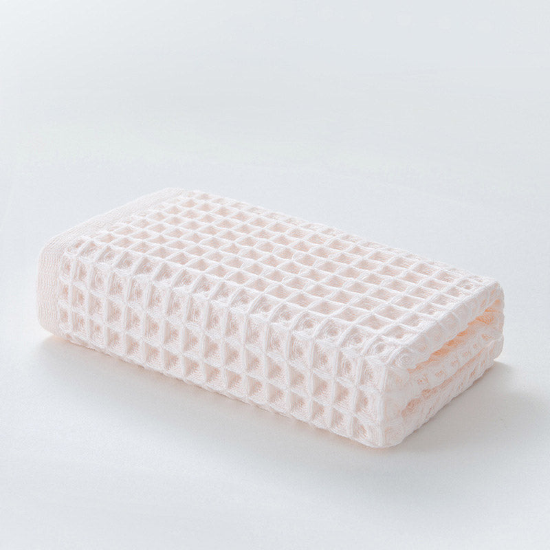 Ownkoti Simple Cotton Waffle Weave Towel (3PCS) - Light Pink - 34*74cm - image 10