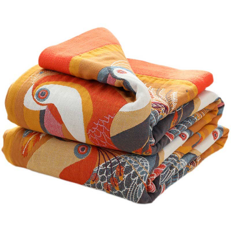 Toucan Bird Reversible Cotton Soft Quilt - image 9