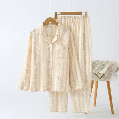Forest Style Pure Cotton Loungewear Set - Pattern 1 - XL - image 2