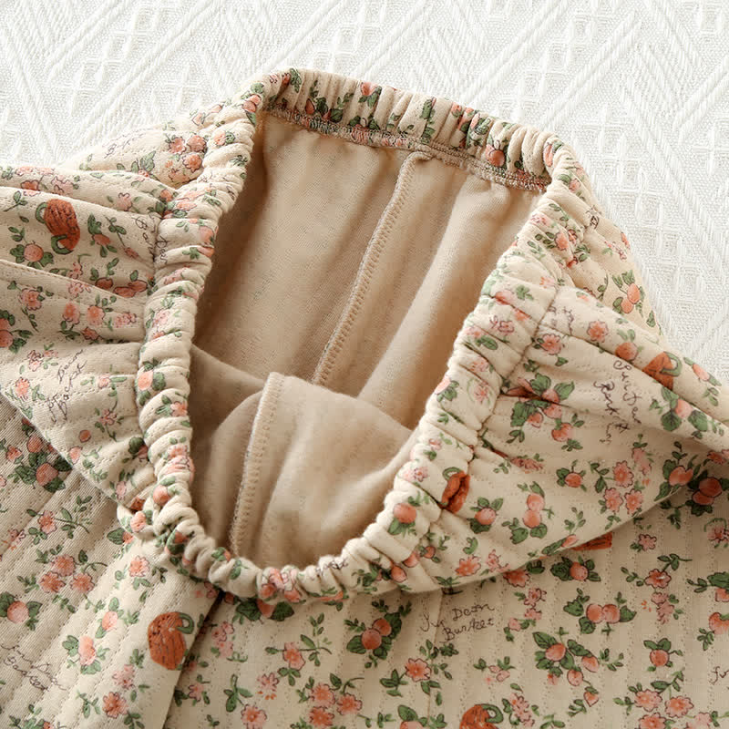 Vintage Rose Garden Cotton Loungewear Set - image 11