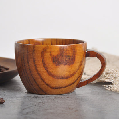 Ownkoti Natural Wooden Tea Cup with Handle (2PCS) - image 1