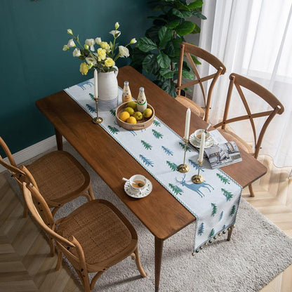 Ownkoti Christmas Tree Table Runner with Tassel - image 3