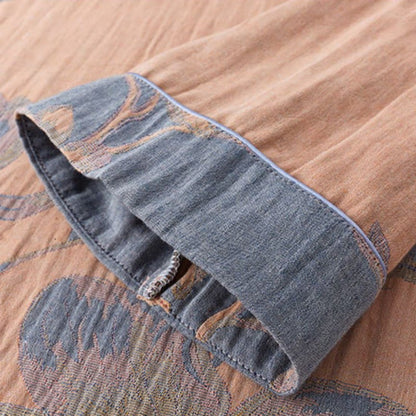  Magnolia Jacquard Cotton Short Nightdress - image 6