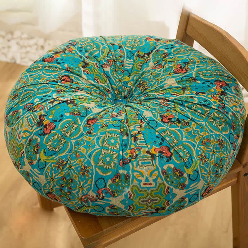 Bohemian Style Chair Pad Floor Pillows - Blue - 55cm x 55cm x 10cm - image 9