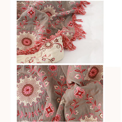 Ownkoti Retro Sofa Cover Cotton Reversible Blanket - image 14