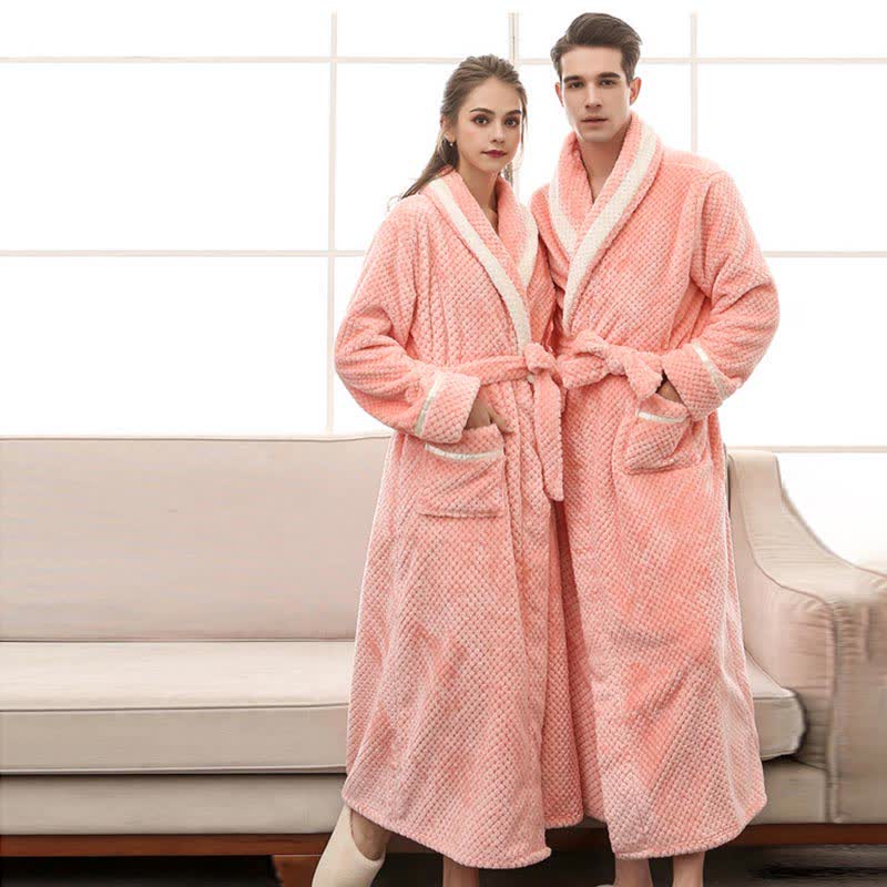 Thick Fleece Pajama Comfy Bathrobe - image 23
