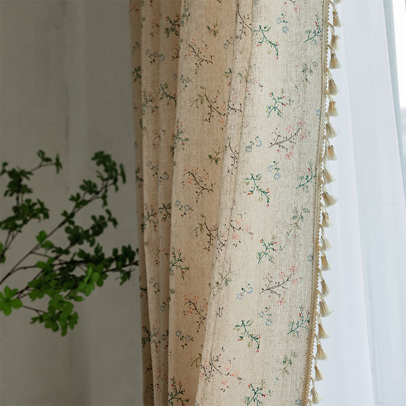 Countryside Style Floral Light Filtering Curtain - image 4
