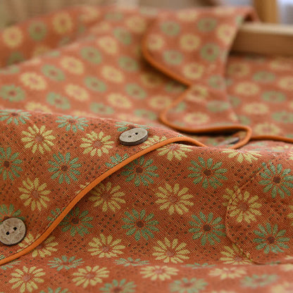 Jacquard Daisy Pure Cotton Loungewear Set - image 3