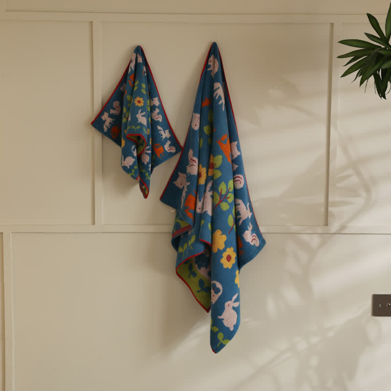 Animal & Flower Cotton Soft Bath Towel - image 4