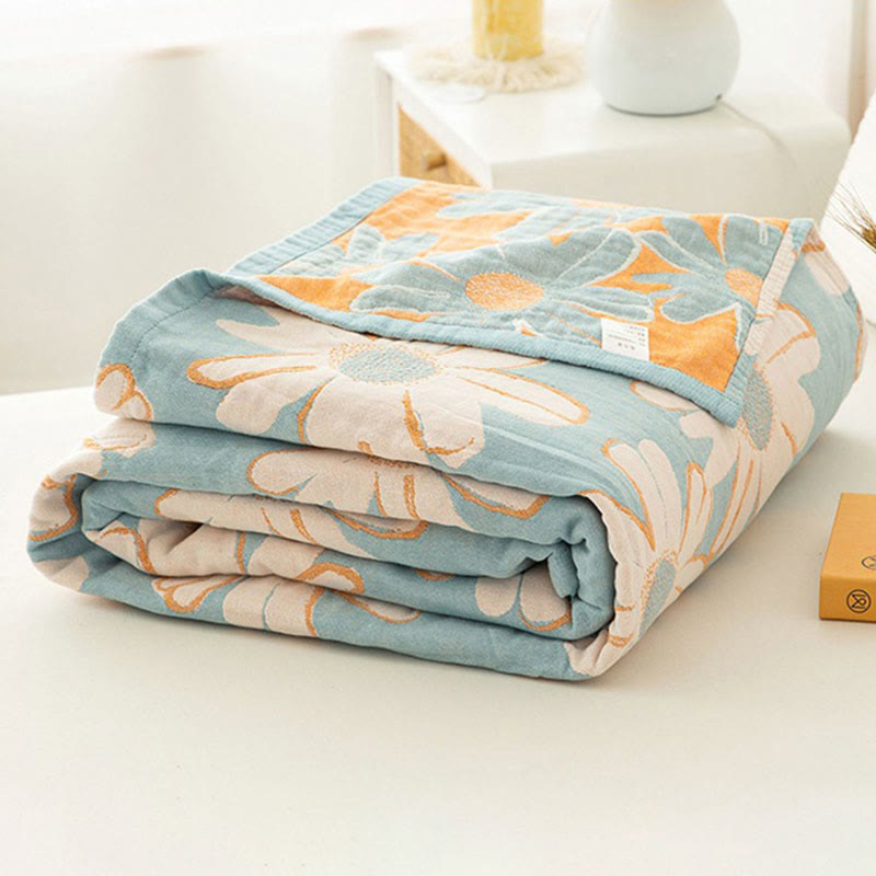 Daisy Printed Cotton Soft Reversible Quilt - image 6