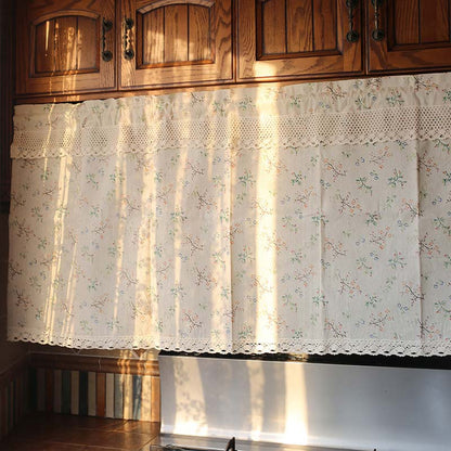 Cotton Linen Cabinet Curtain Cafe Curtain - image 1