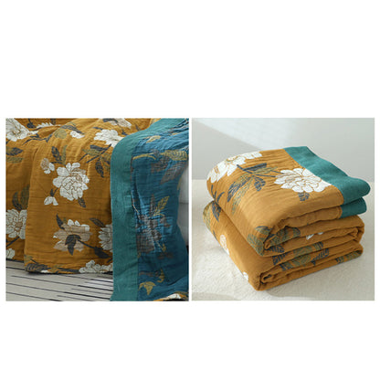 Ownkoti Cotton Flower Reversible Blanket Couch Cover - image 10