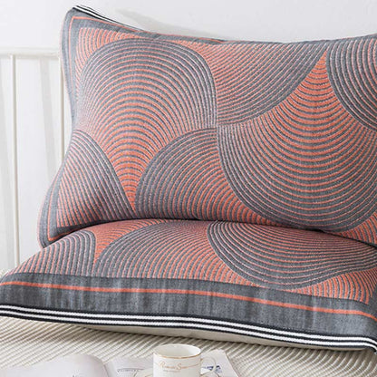 Ownkoti Circle Stripe Breathable Pillow Towel (2PCS) - image 4