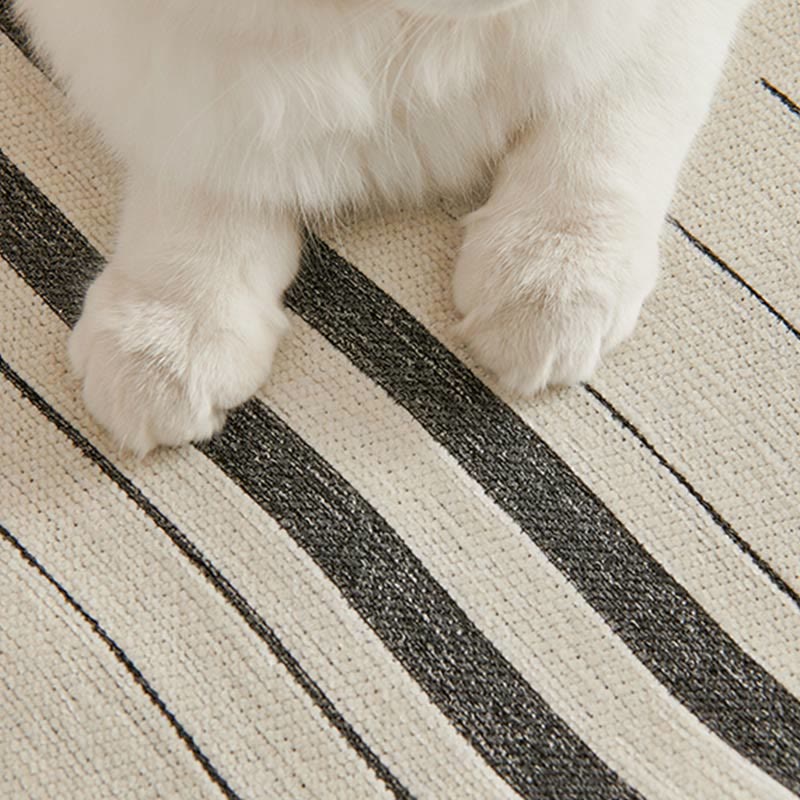 Straight Stripe Chenille Tassel Sofa Protector - image 4