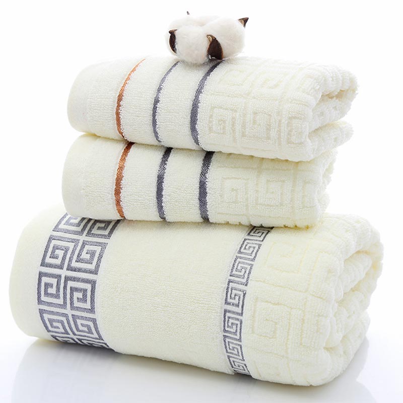 Ownkoti Soft Bath Towel Spa Towel Set - Beige - image 3