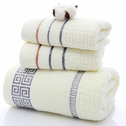 Ownkoti Soft Bath Towel Spa Towel Set - Beige - image 3