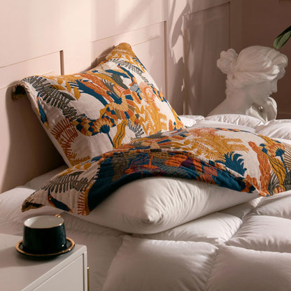 Ownkoti Boho Cotton Bird Reversible Pillow Towel (2PCS) - As Picture - 52cm x 75cm - image 0