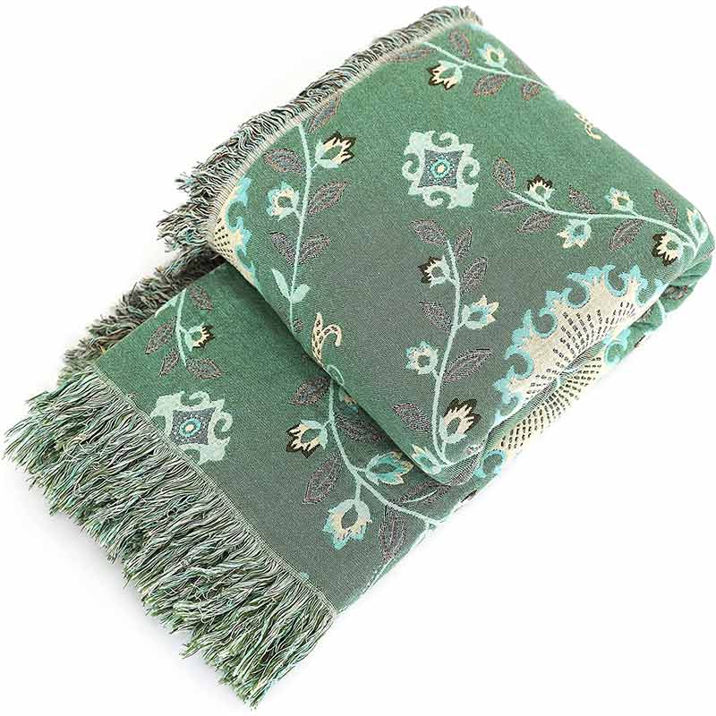 Ownkoti Retro Sofa Cover Cotton Reversible Blanket - image 11