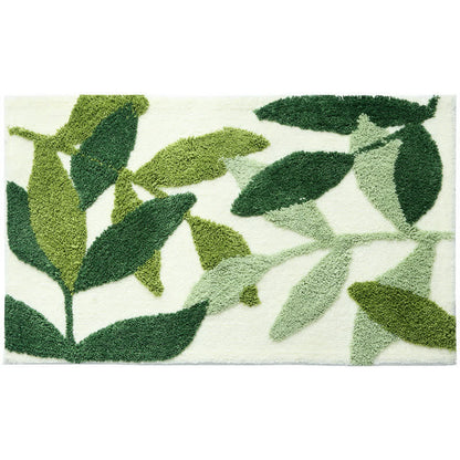 Ownkoti Green Leaf Print Soft Non-Slip Floor Rug - image 3