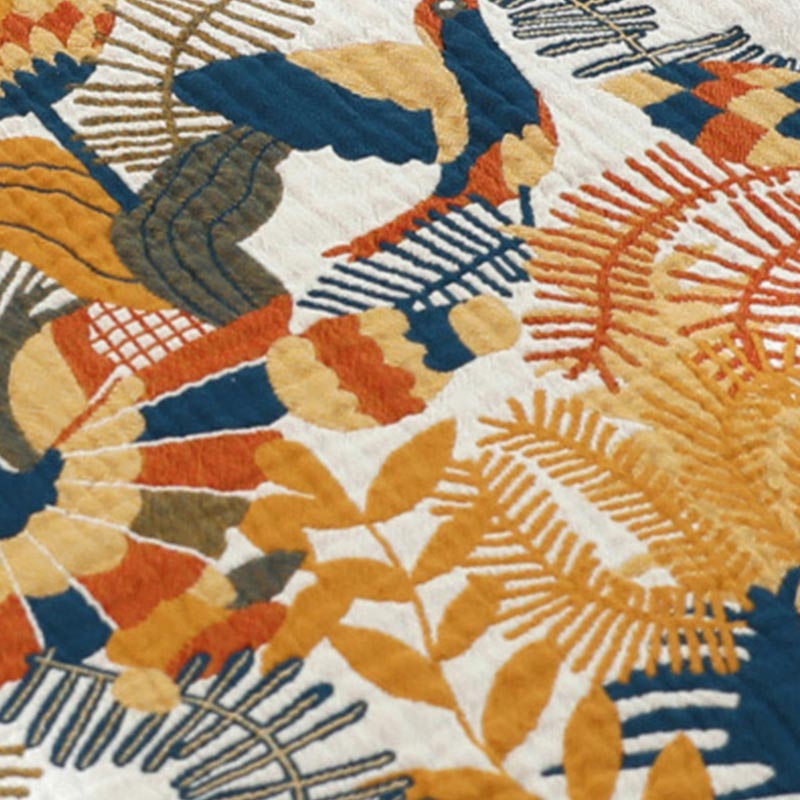 Flower Bird Blanket Reversible Sofa Cover - image 8