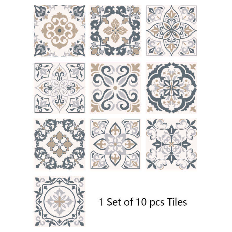 Ownkoti Mixed Pattern Wallpaper Sticker for Home (10PCS) - image 6